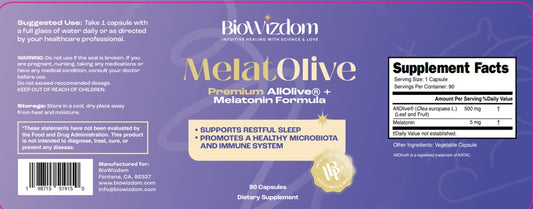 MelatOlive Formula by Lucia Patterson 90 caps