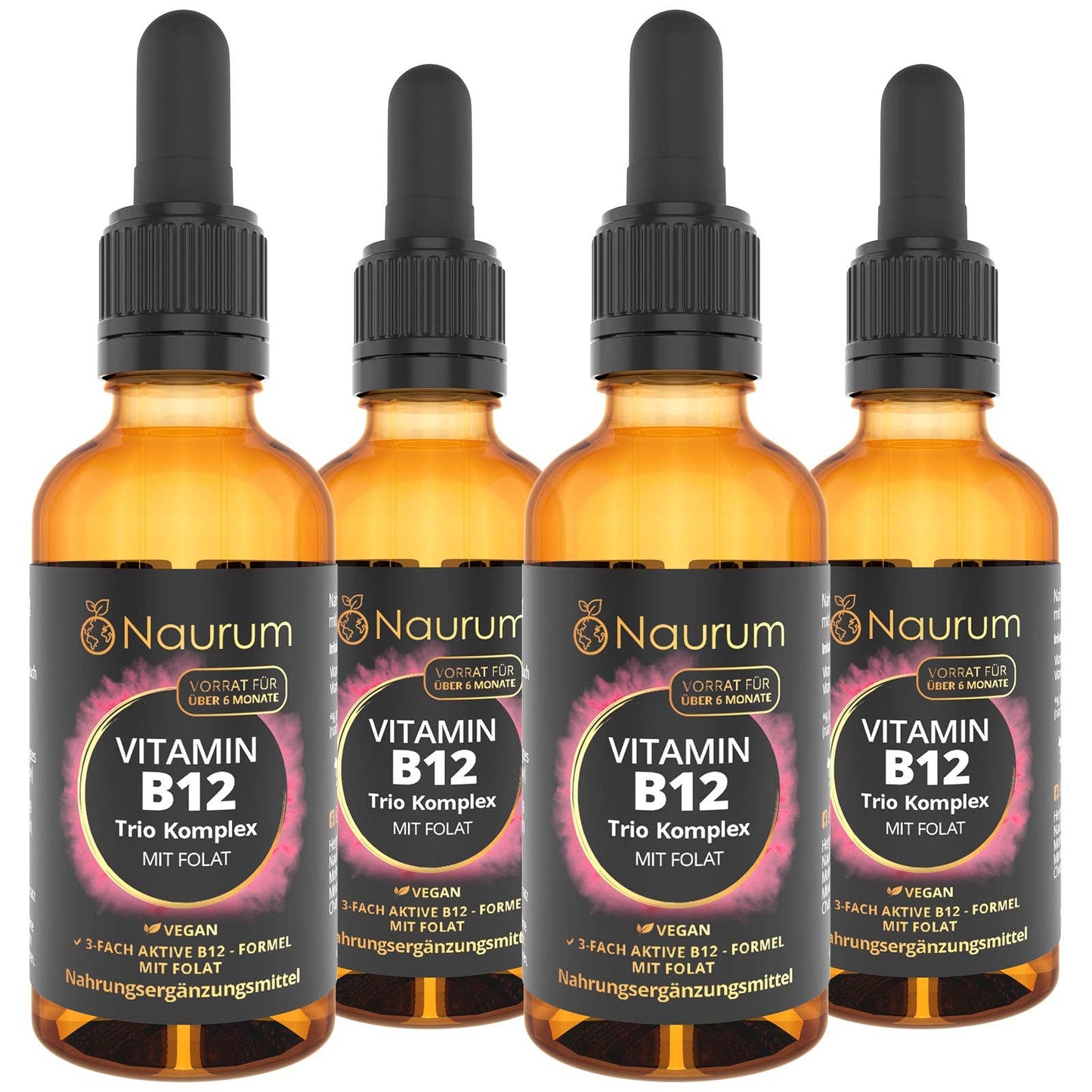 Vitamin B12 trio complex with folate