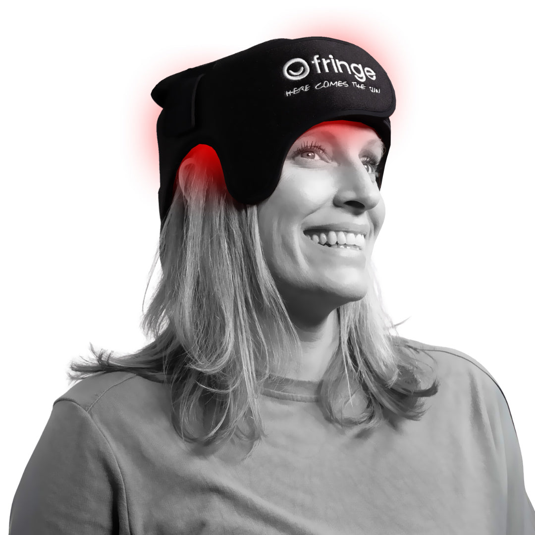 Fringe Wireless Headwrap for Red Light Therapy