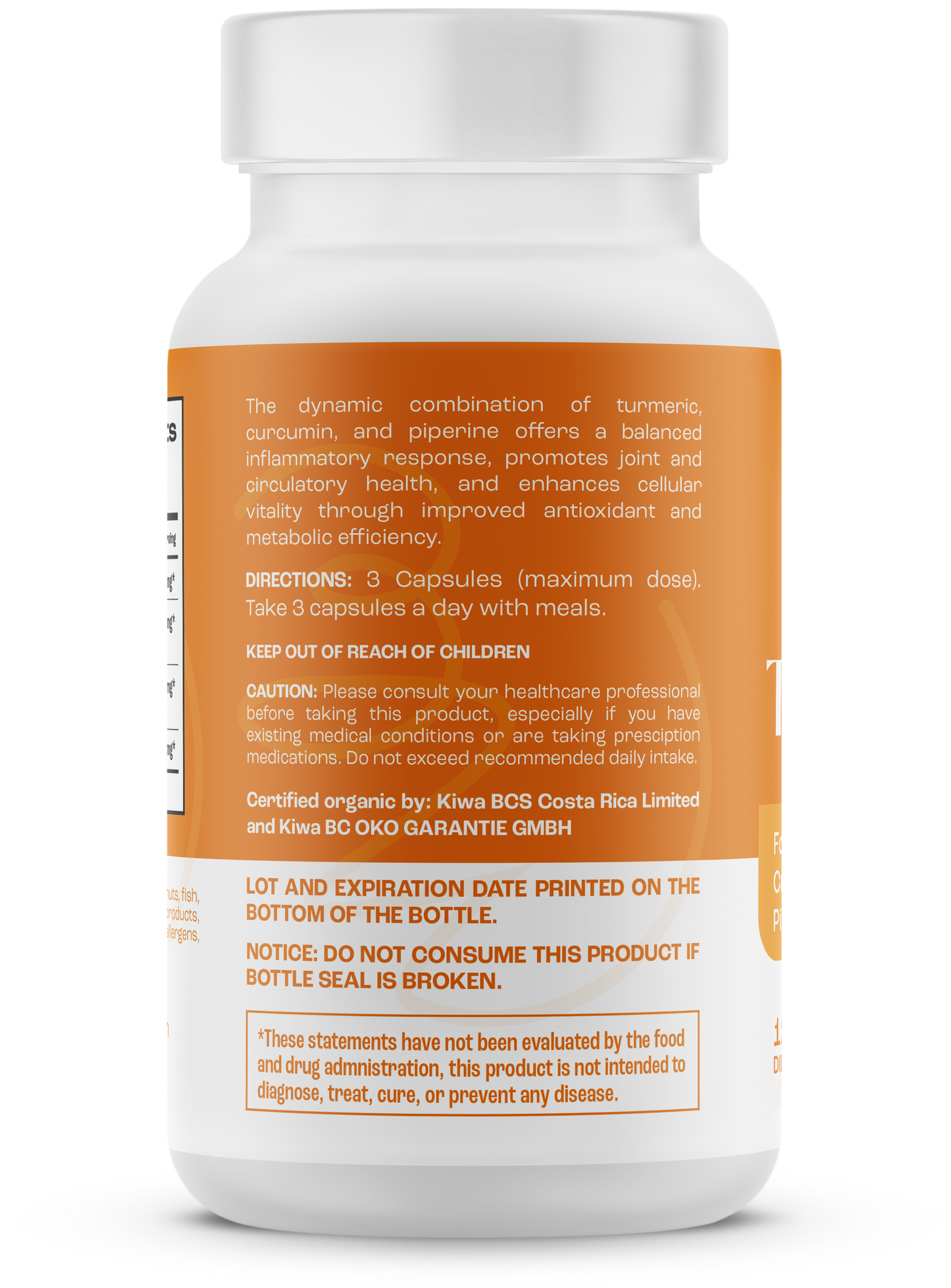 BioWizdom Organic Turmeric (120 caps)