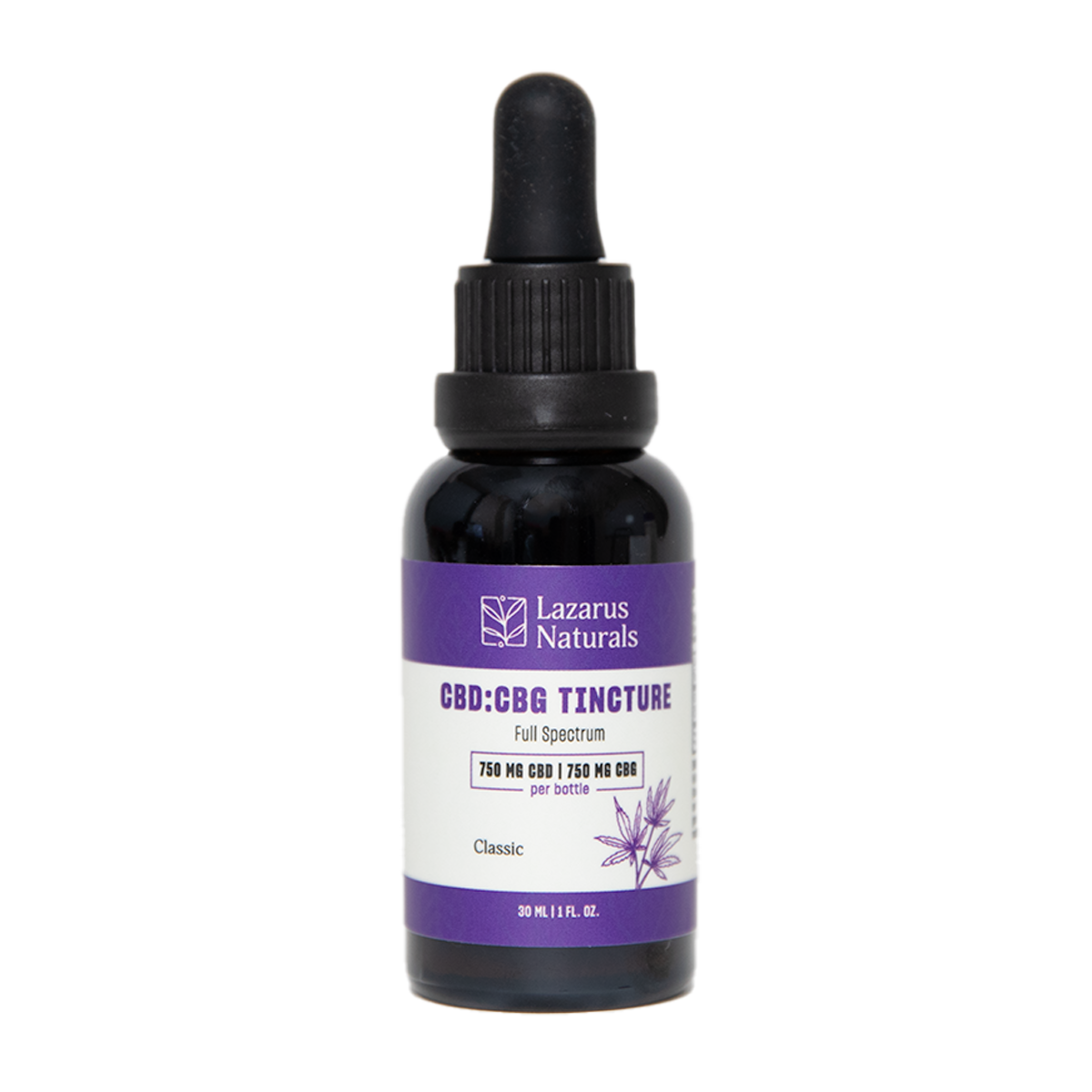 ORGANIC CBD+CBG TINCTURE, 25MG CBD & 25MG CBG / MLI
