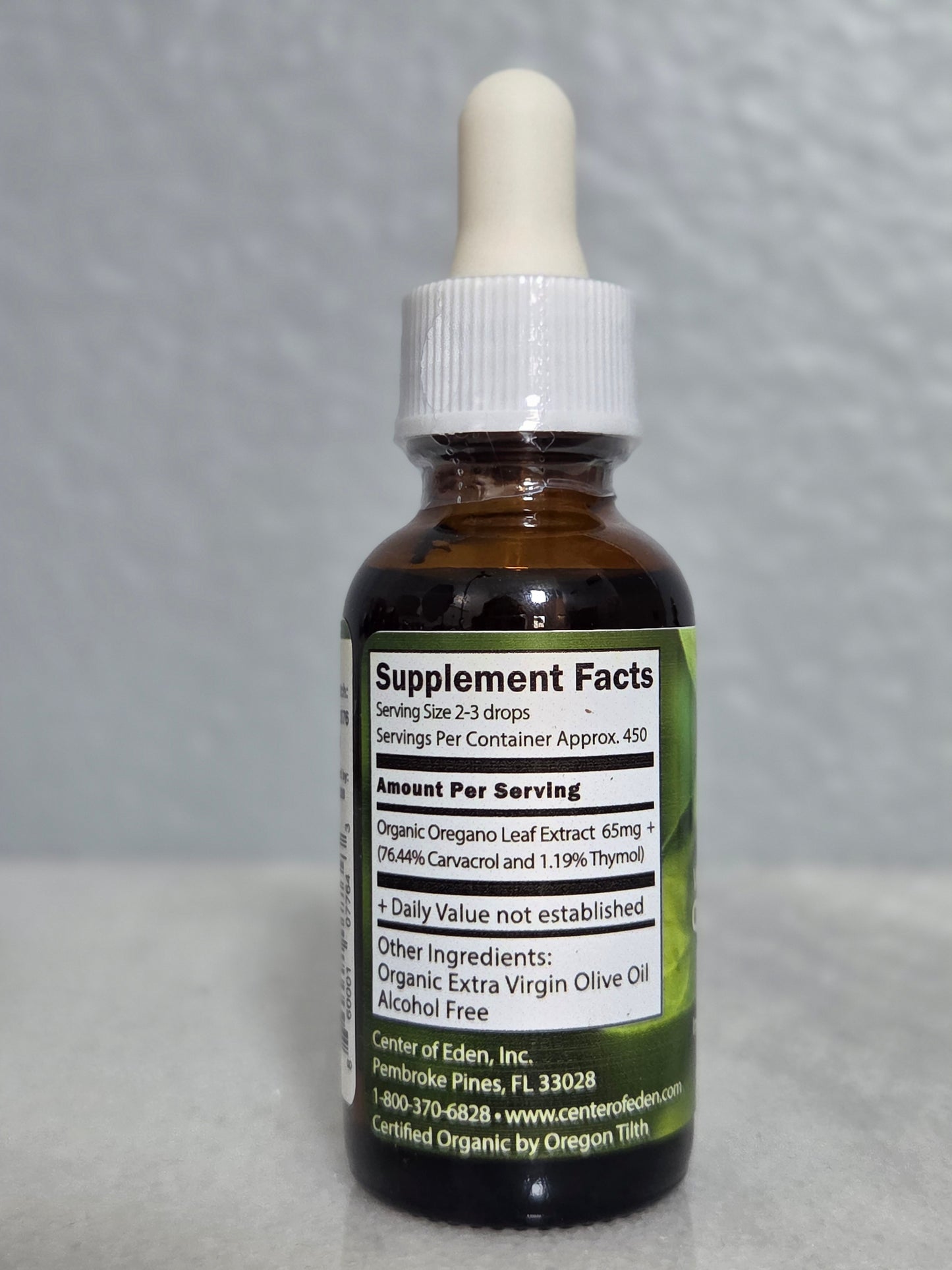 Wild Mediterranean Oil of Oregano, Certified Organic