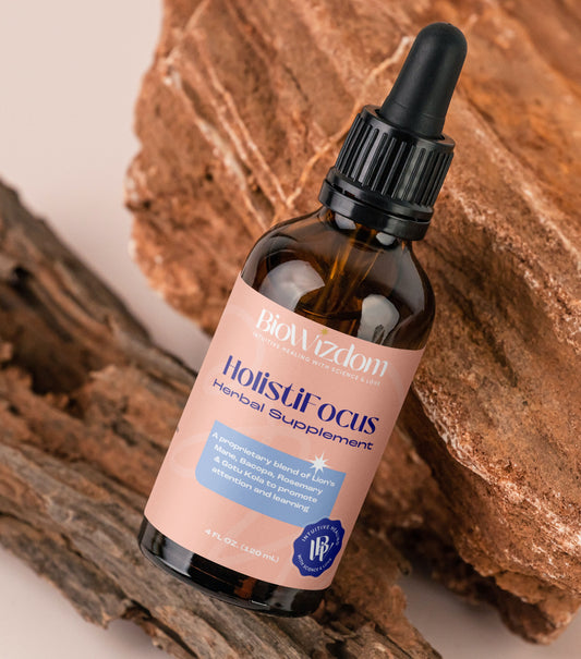 BioWizdom HolistiFocus Tincture by Lucía Patterson 4 oz Bottle