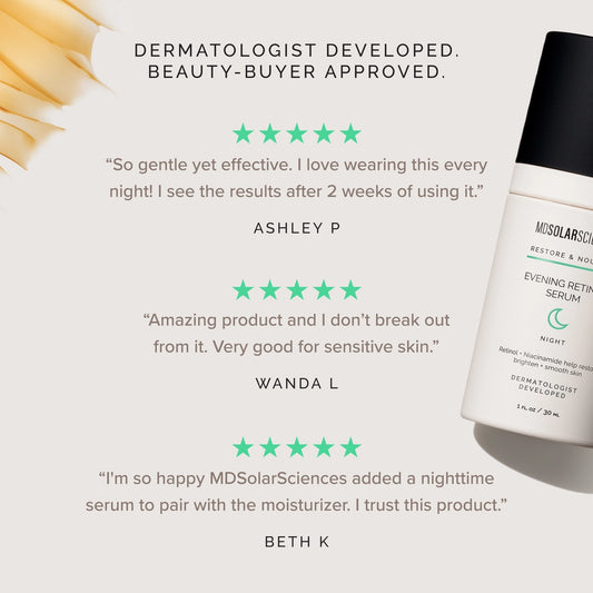 MDSOLARSCIENCES Evening Retinol Serum 1oz