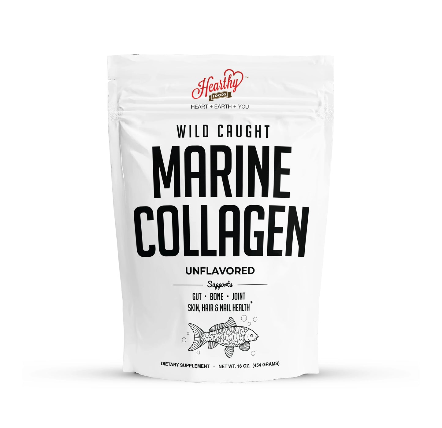 Wild Caught Marine Collagen 16 Oz (454 grams)