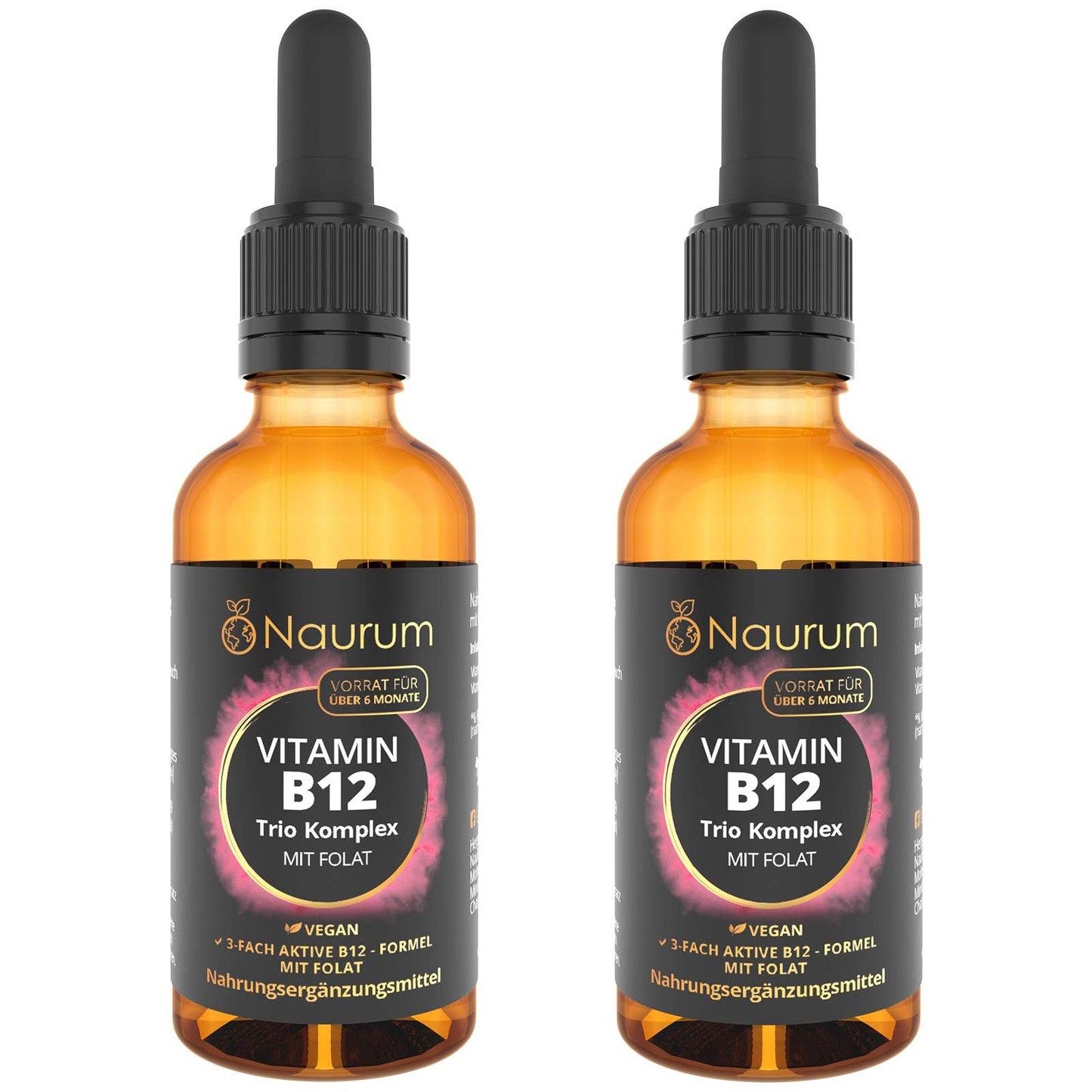 Vitamin B12 trio complex with folate