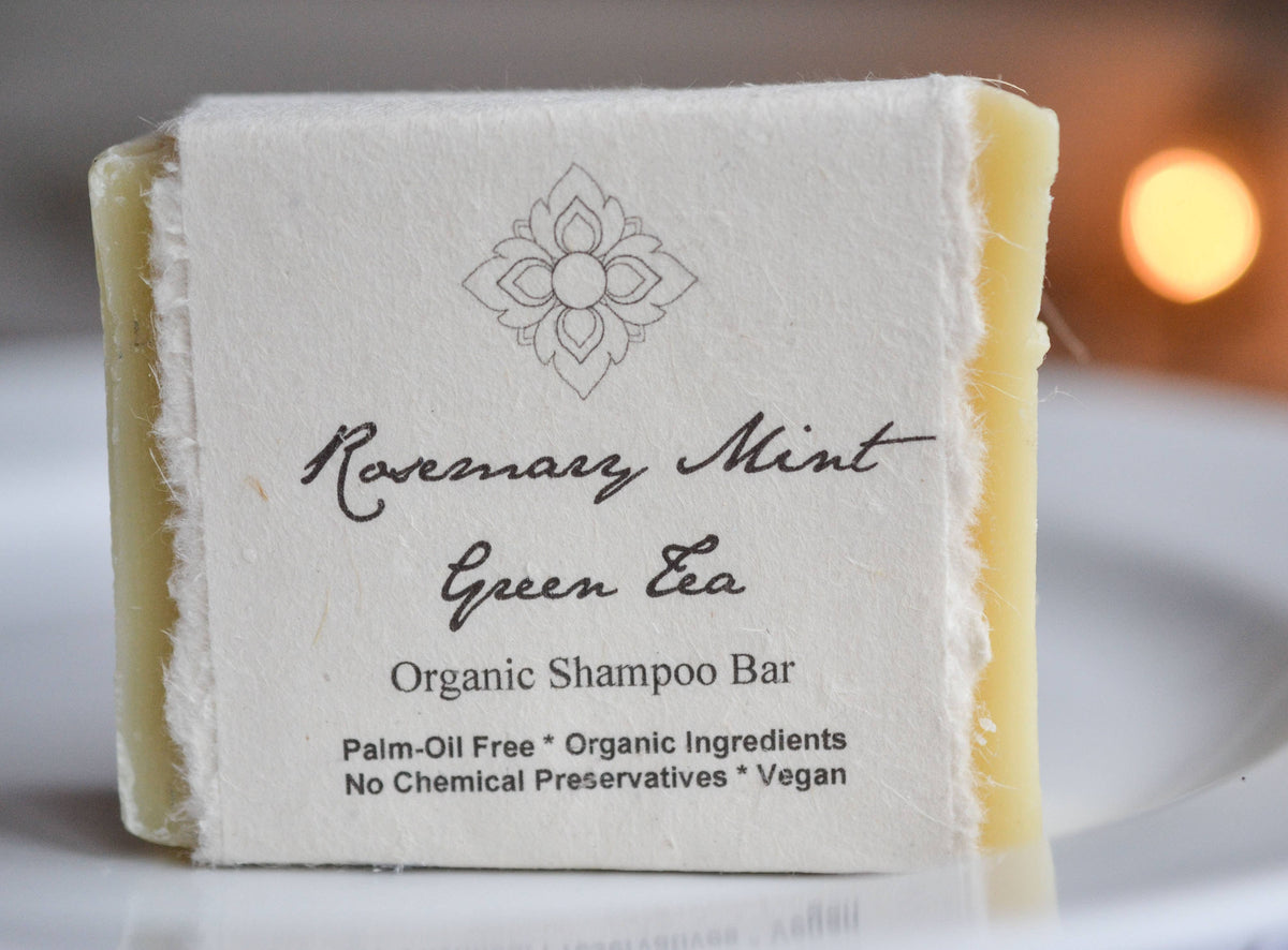 Rosemary Mint Green Tea Organic Shampoo Bar