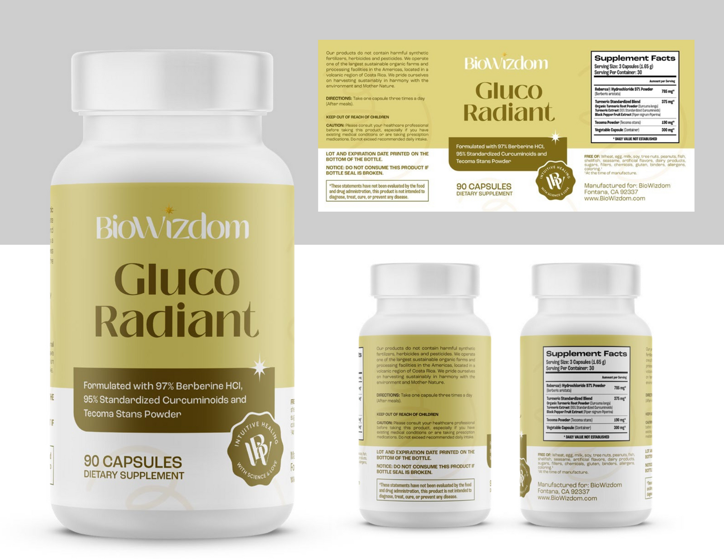 BioWizdom Gluco Radiant 90 capsules