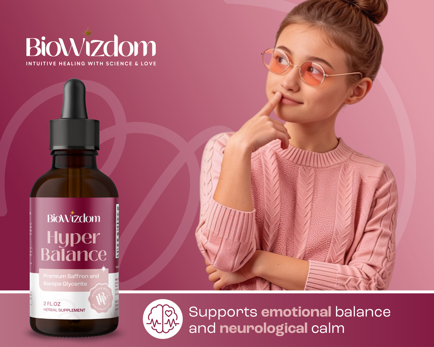 BioWizdom HyperBalance Tincture 2 oz Bottle
