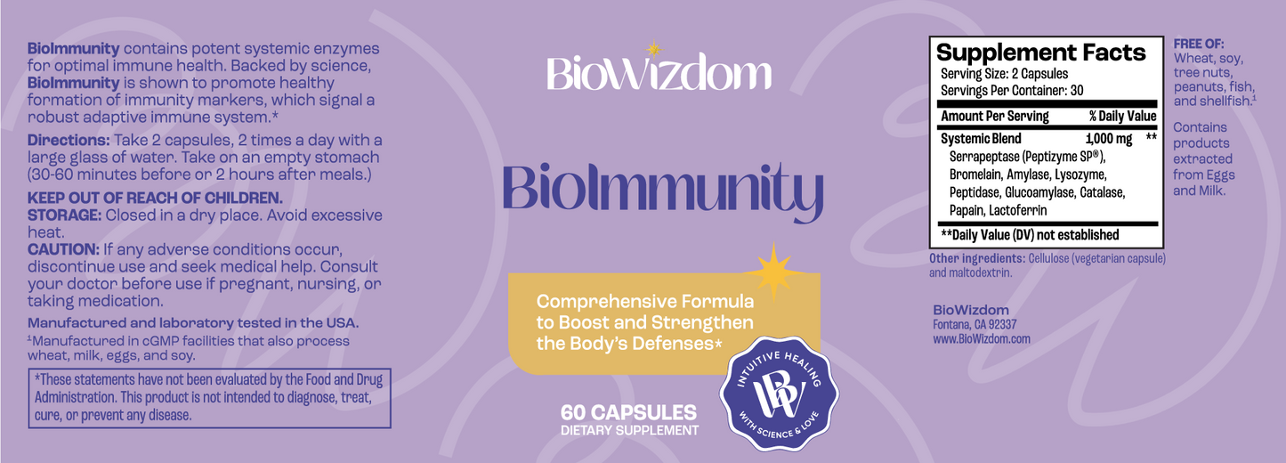 BioImmunity Systemic Enzymes 60 caps