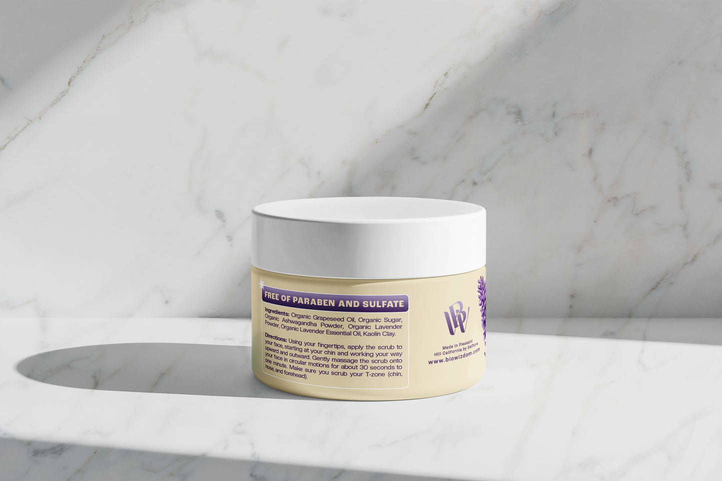 Clara Lavander Face Scrub