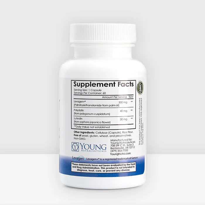 Mirica® Advanced - Enhanced Absorption Formula - Palmitoylethanolamide (PEA) and Luteolin - 60 Capsules