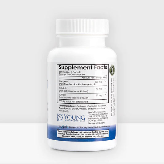 Mirica® Advanced - Enhanced Absorption Formula - Palmitoylethanolamide (PEA) and Luteolin - 60 Capsules