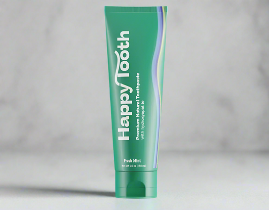 Happy Tooth Natural Hydroxyapatite Toothpaste - Fluoride Free, SLS Free