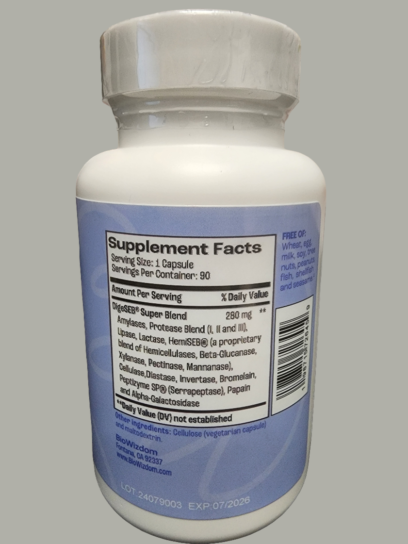 BioDigest Digestive Enzymes 90 caps