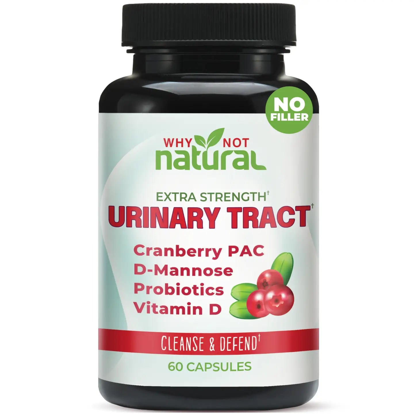 5-in-1 Uti Pills with D Mannose, Urinary Health Formula (60 caps)