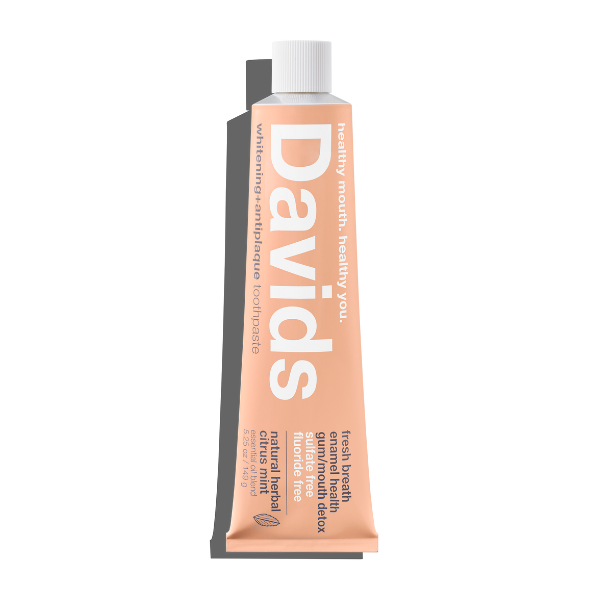 Davids premium toothpaste  /  herbal citrus peppermint