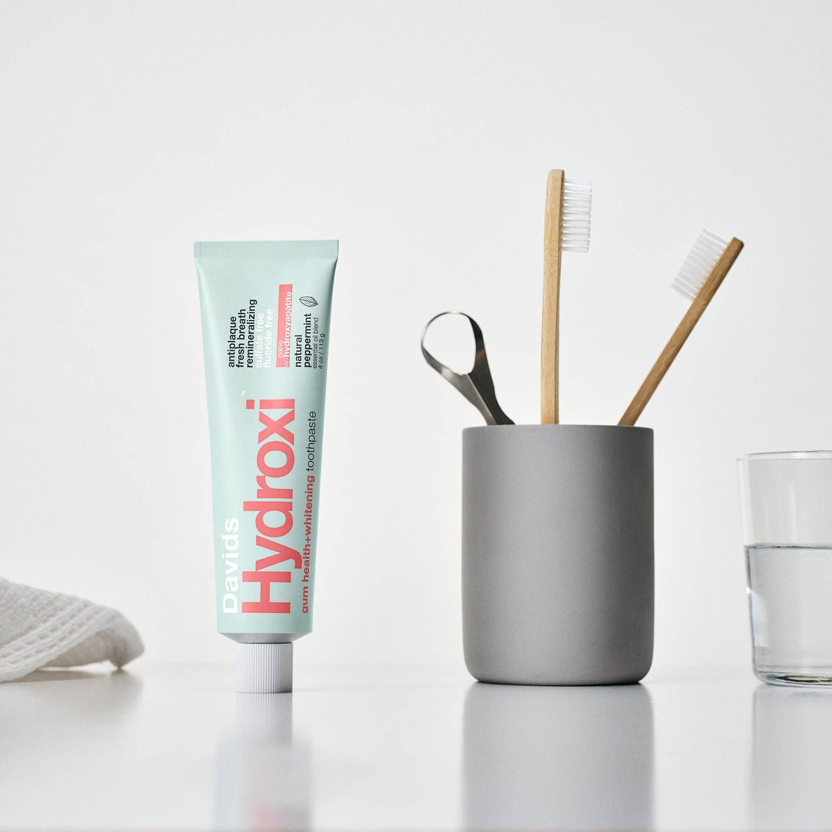 Davids Hydroxi™ gum health+whitening nano hydroxyapatite premium toothpaste / peppermint