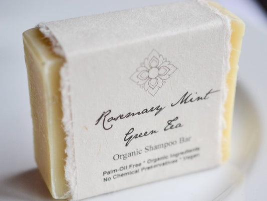 Rosemary Mint Green Tea Organic Shampoo Bar