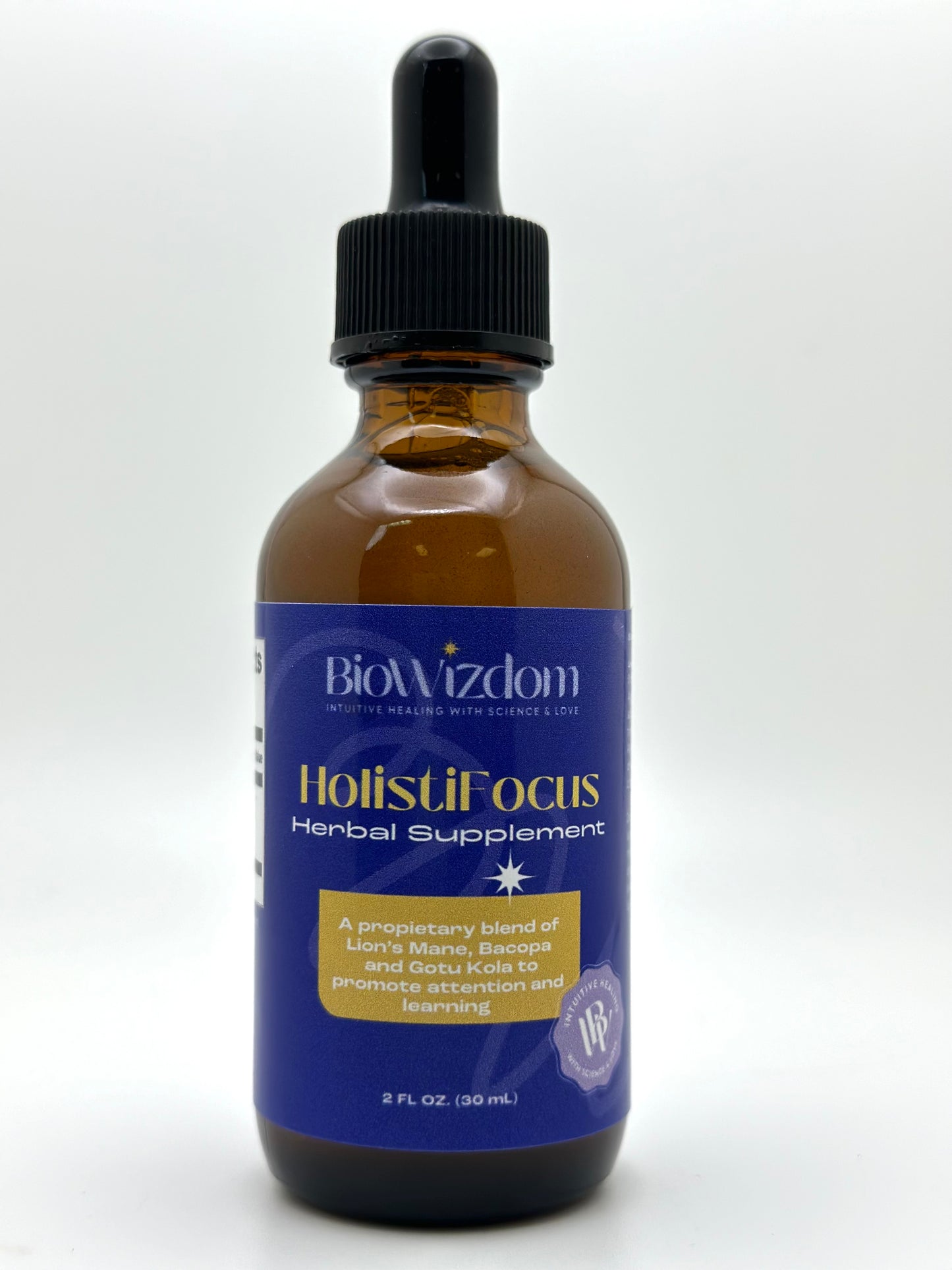 BioWizdom HolistiFocus Tincture 2 oz Bottle