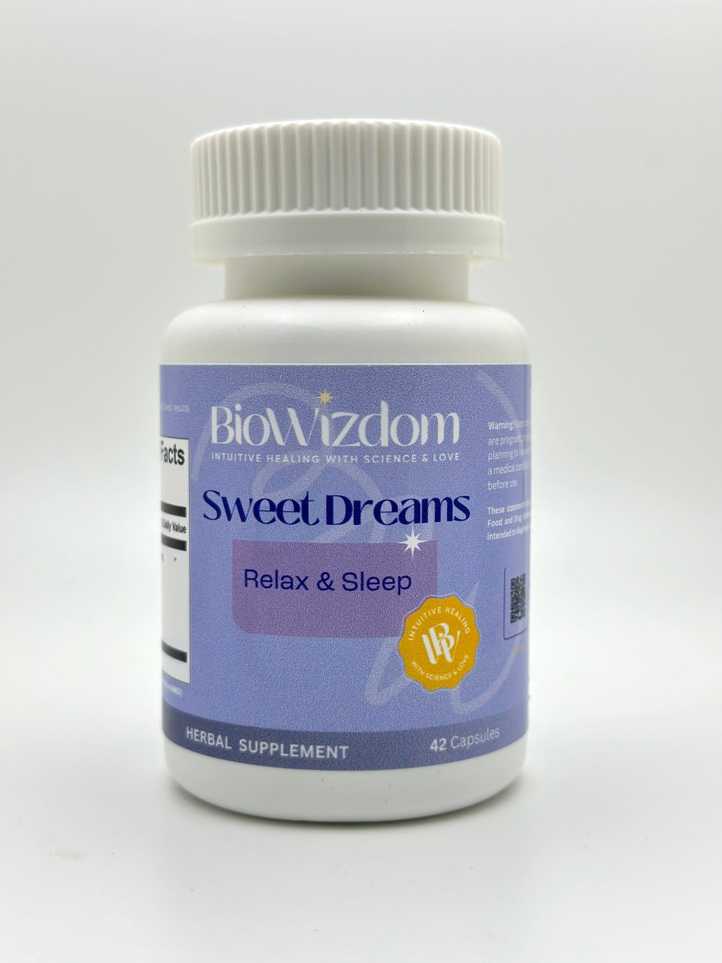 Cápsulas BioWizdom Sweet Dreams, 42 unidades: ayuda para dormir sin melatonina 