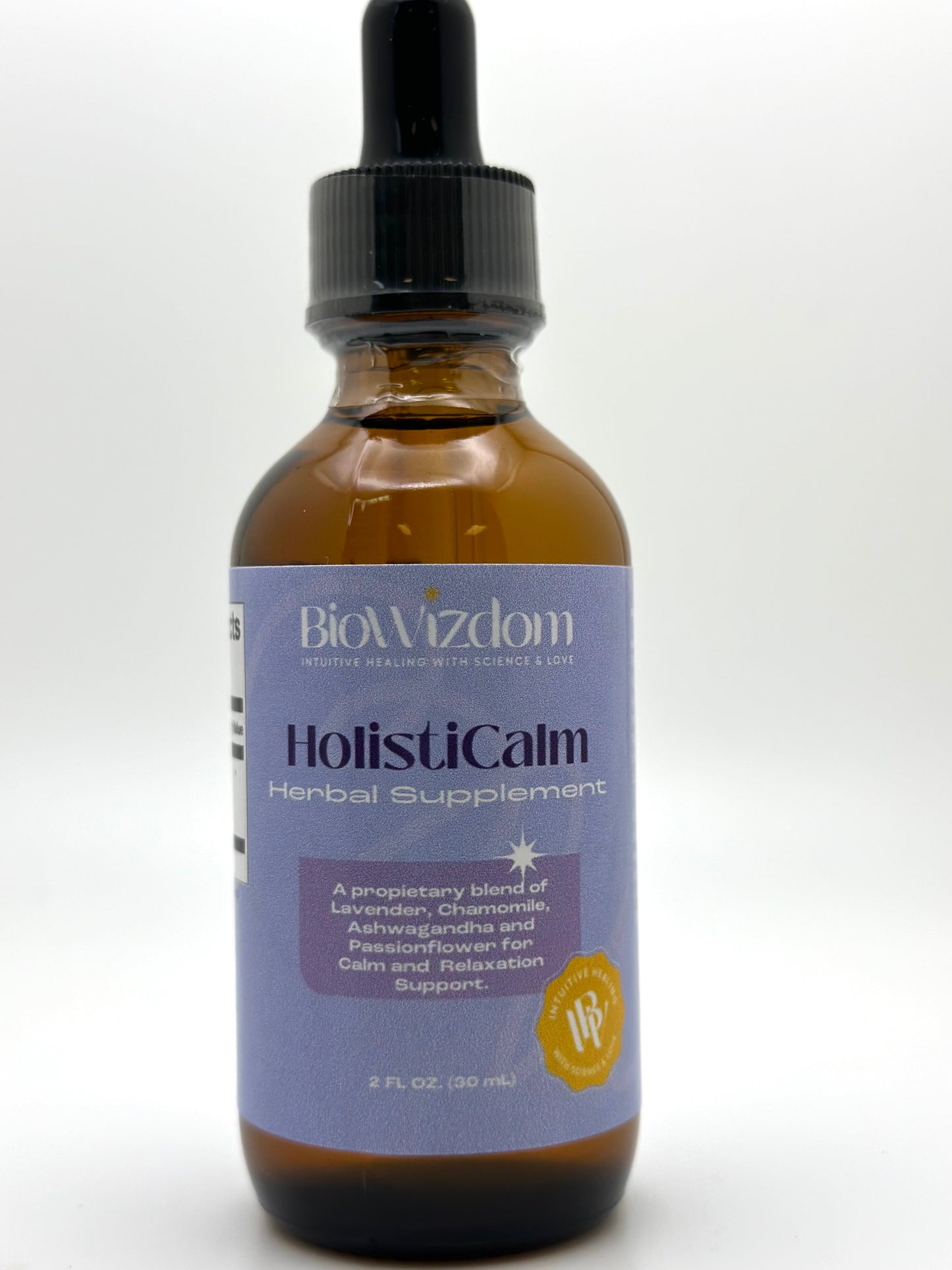 BioWizdom HolistiCalm Tincture 2 oz Bottle