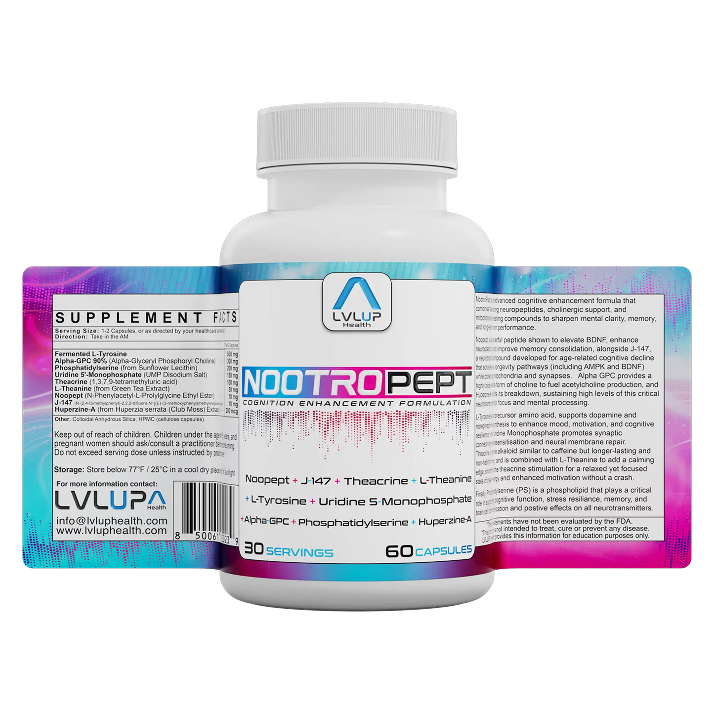 LVLUP NootroPep 60 capsules