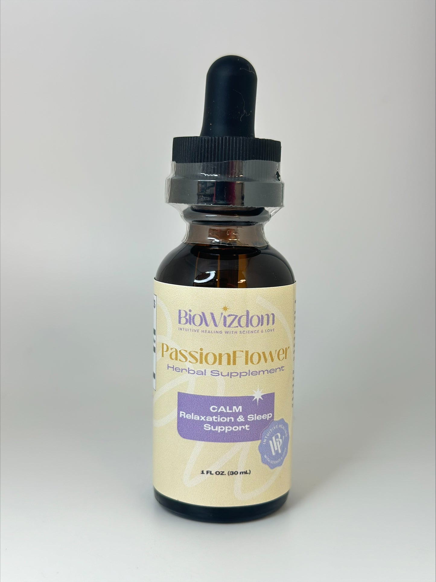 BioWizdom Passionflower Tincture 1 oz Bottle