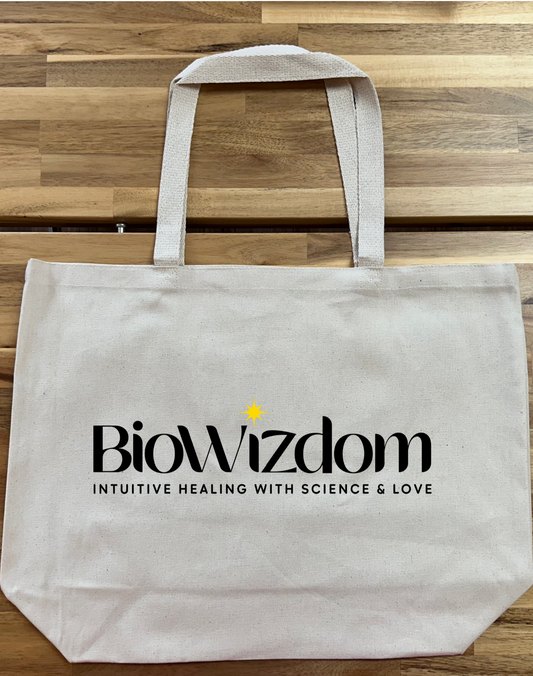 Large Tote Bag BioWizdom Logo