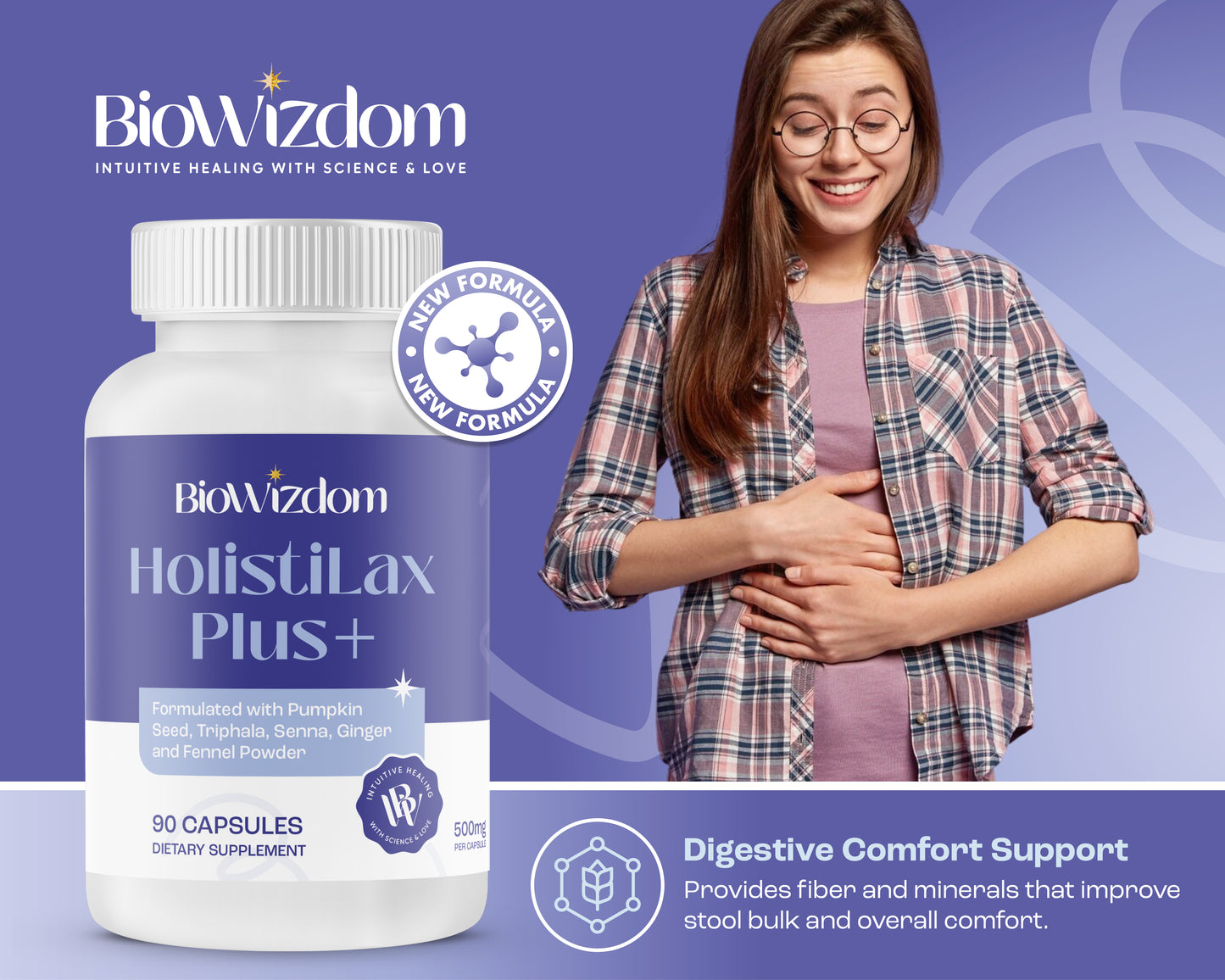 BioWizdom HolistiLax (90 caps)