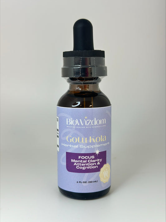 BioWizdom Gotu Kola Tincture 1 oz Bottle