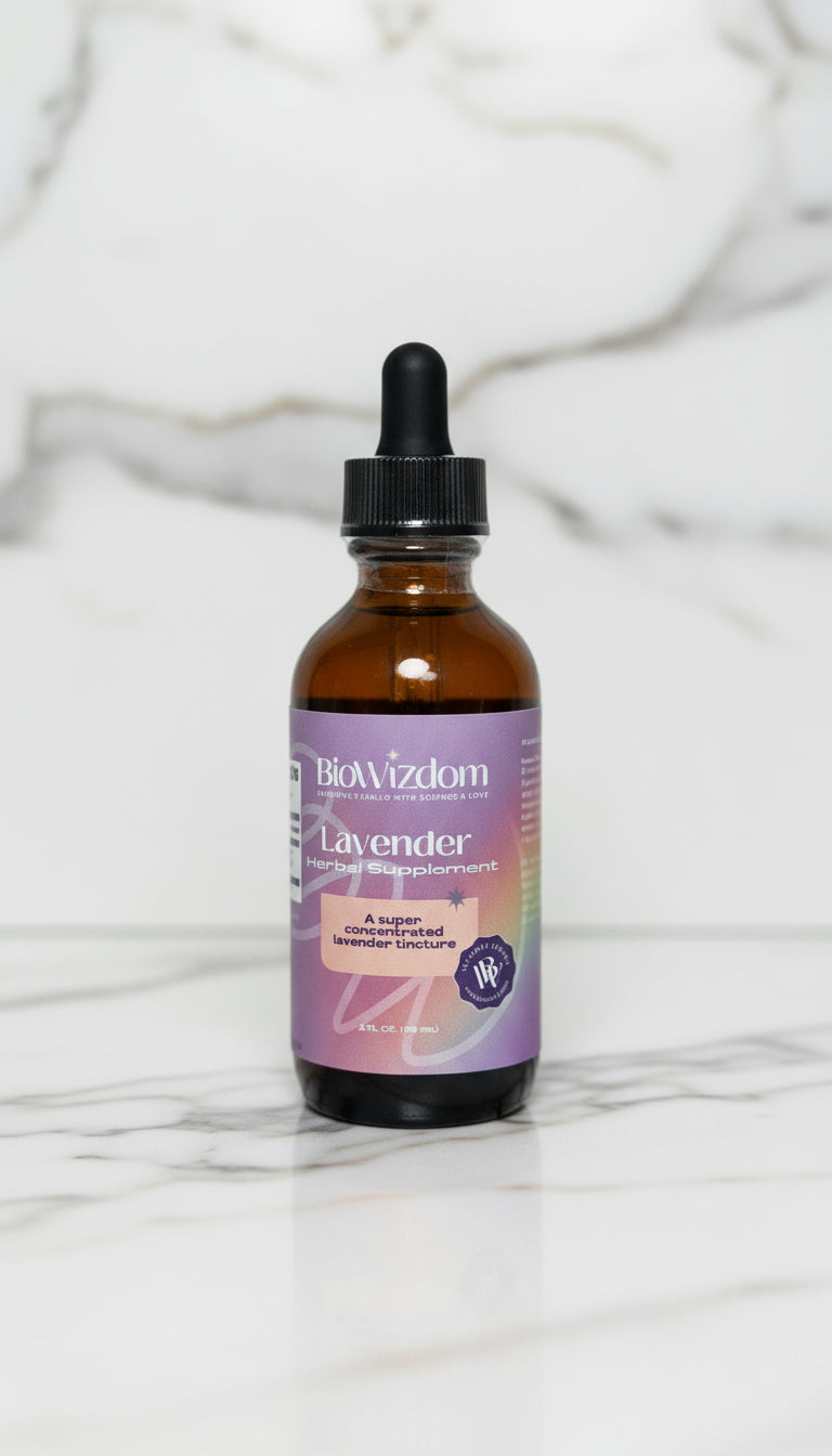 BioWizdom Lavender Tincture 2 oz Bottle