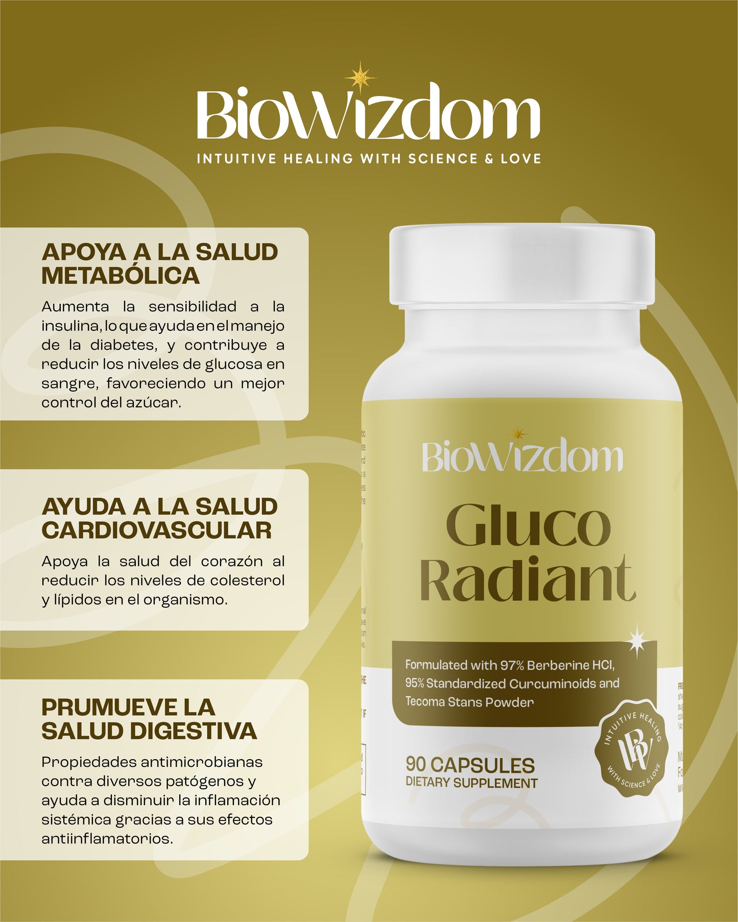 BioWizdom Gluco Radiant 90 capsules