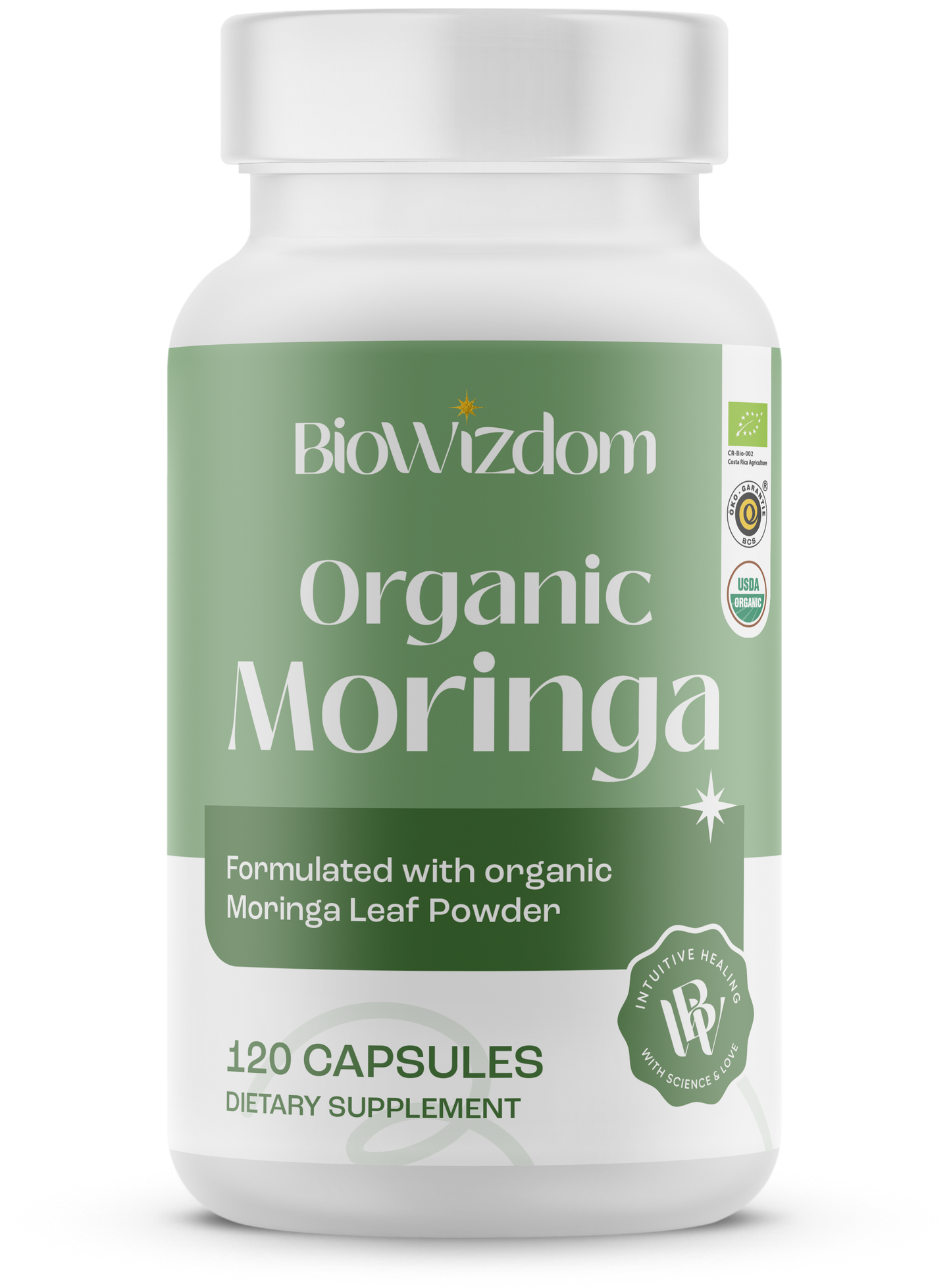 BioWizdom Organic Moringa Leaf (120 caps)