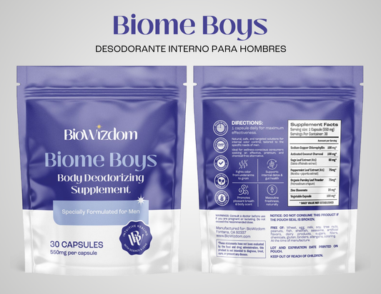 BioWizdom Biome Boys Oral Deodorant (30 caps)
