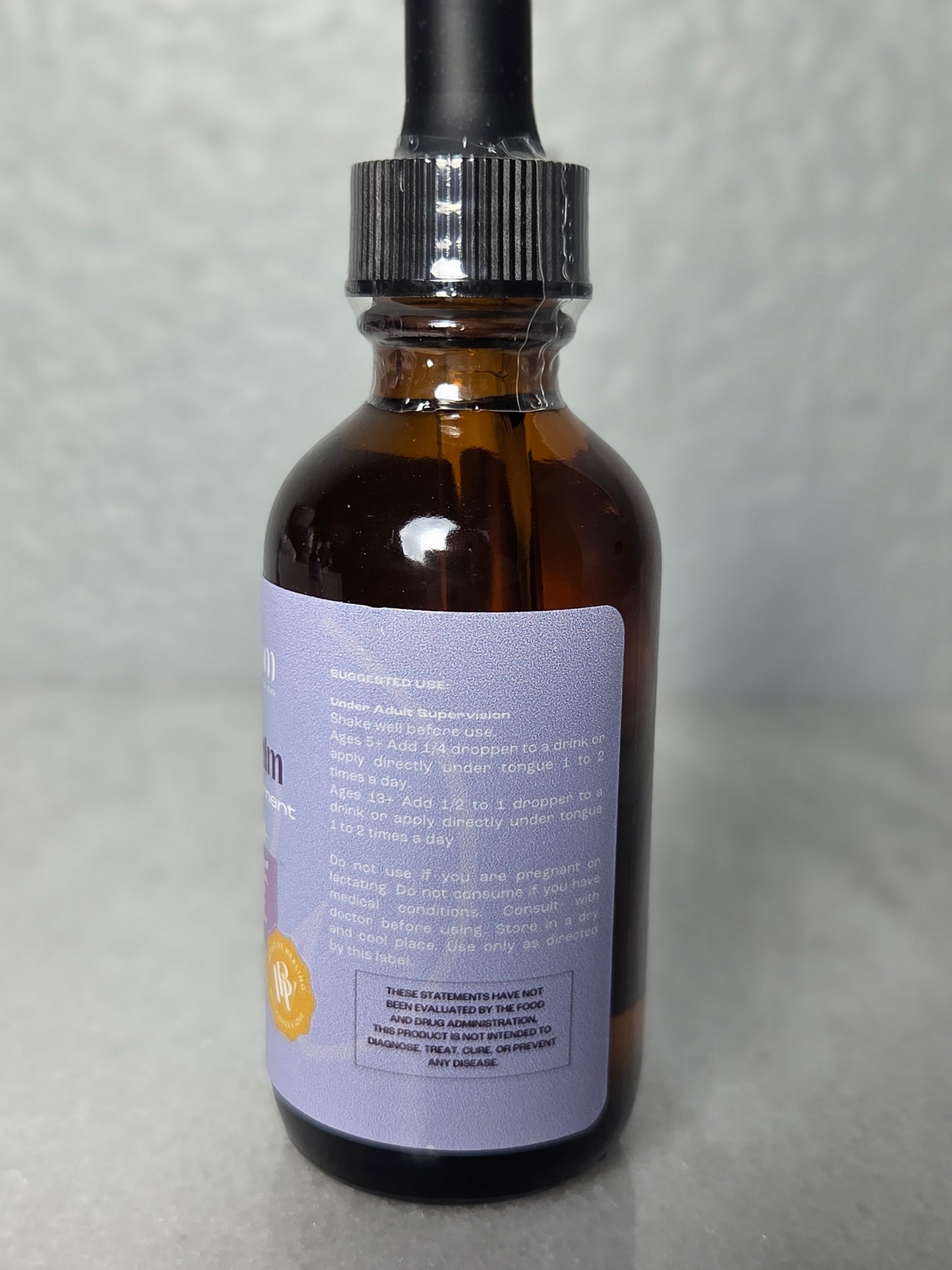 Tintura HolistiCalm de BioWizdom, botella de 2 oz 