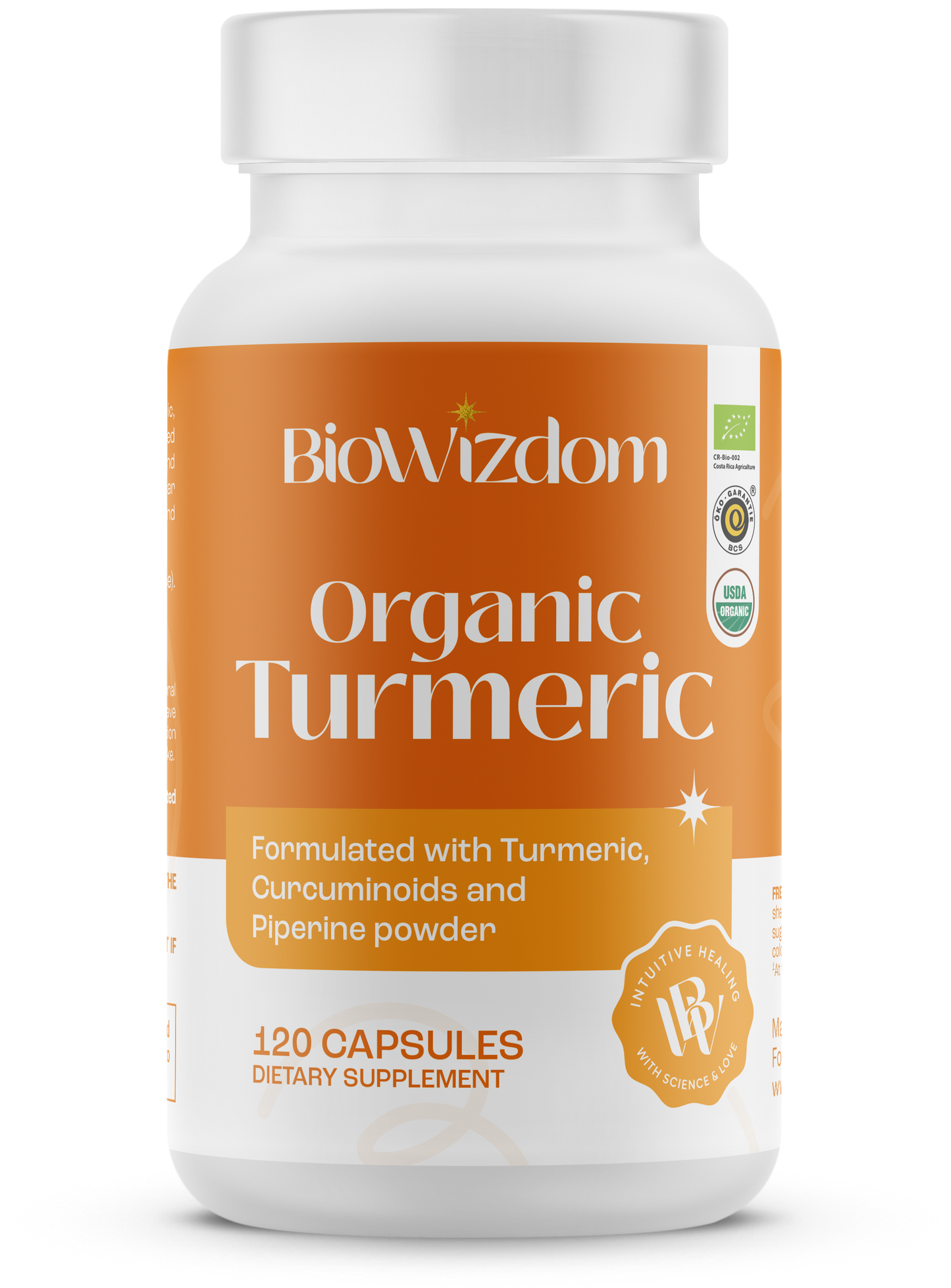 BioWizdom Organic Turmeric (120 caps)