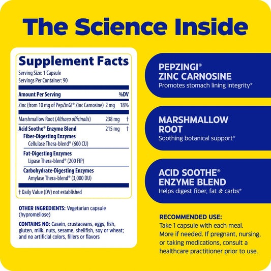 Enzymedica Acid Soothe 90 caps