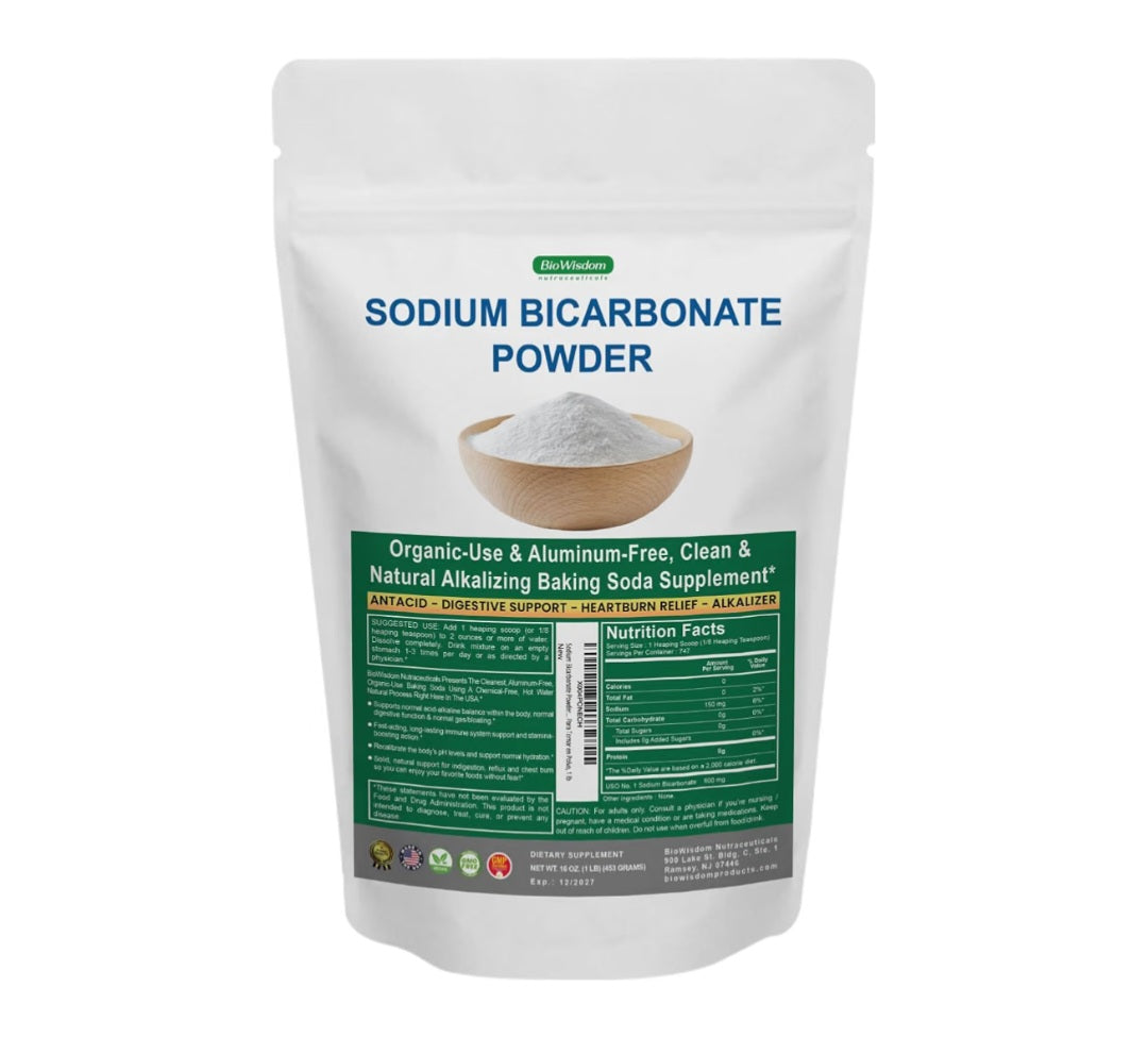 Aluminum free sodium bicarbonate