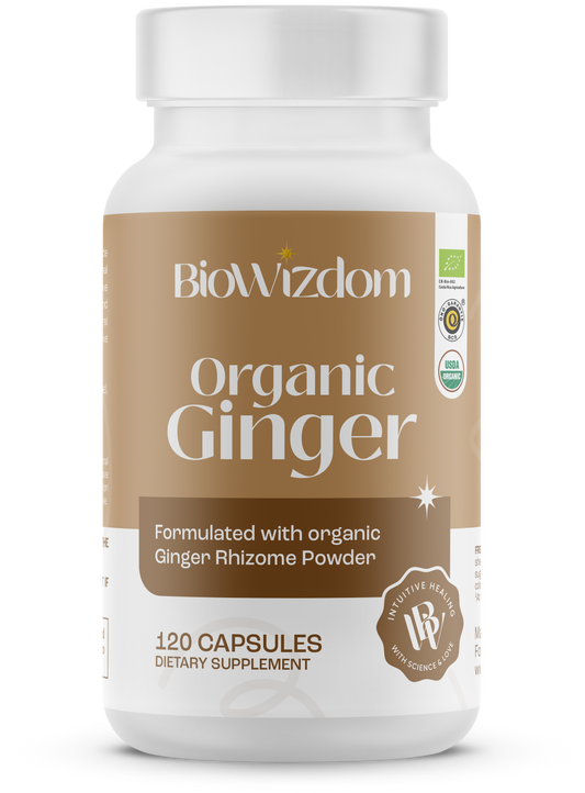 BioWizdom Organic Ginger (digestive aid) 120 caps