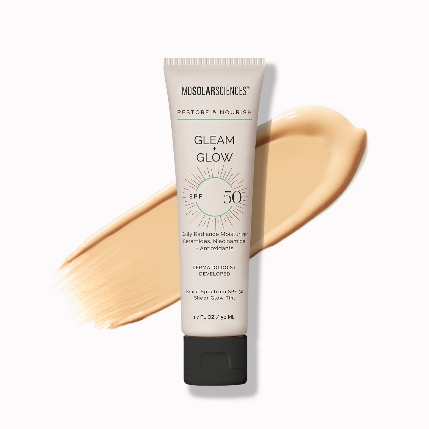 MDSOLARSCIENCES Gleam + Glow SPF 50 Sunscreen