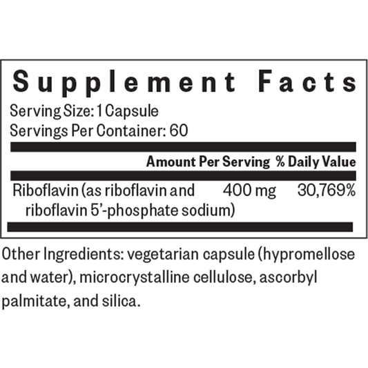 B2 Riboflavin R5P 60 capsules