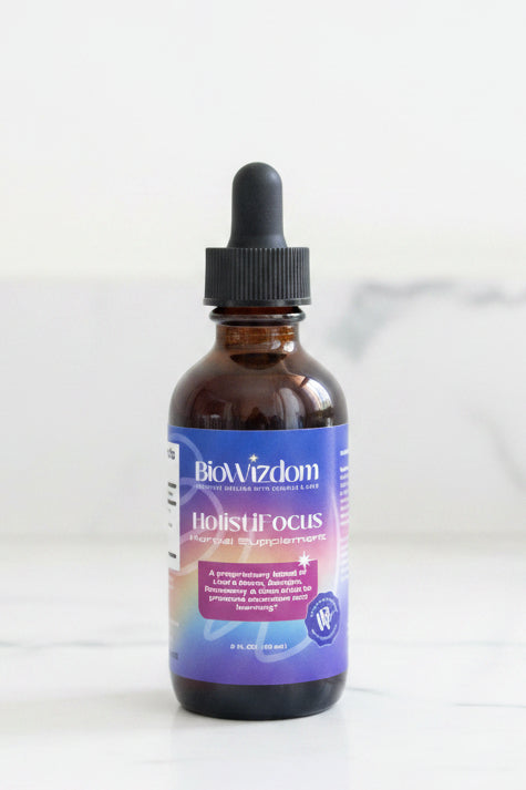 Tintura HolistiFocus de BioWizdom, botella de 2 oz 