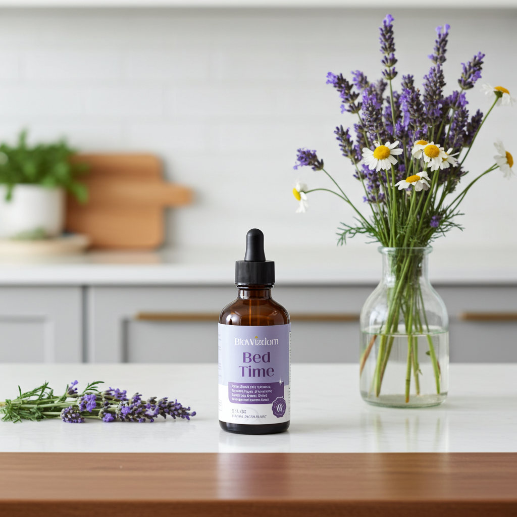 BioWizdom Bed Time Melatonin Free Sleep Tincture 2 oz